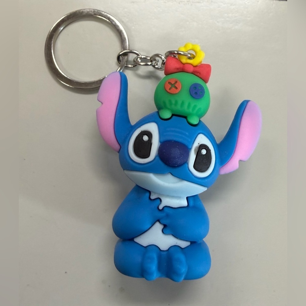 Stitch with Scrump Doll Keychain 2.5"